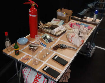 Rehearsal Props table